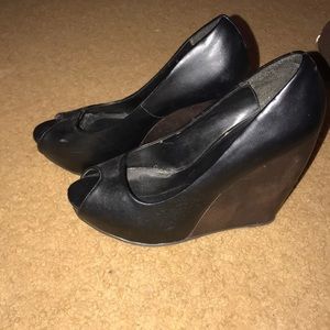 Charlotte Russe Peep Toe Wedge